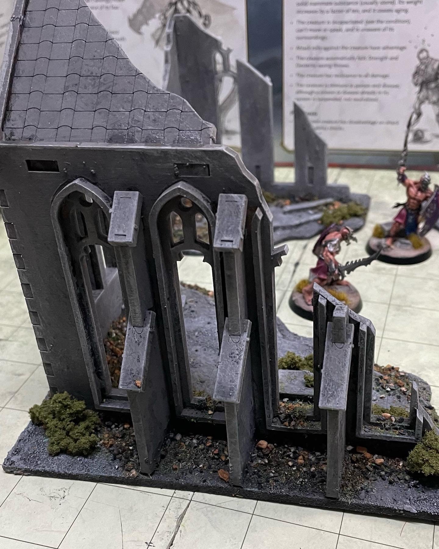 TT Combat MDF Gothic Chapel corner ruins