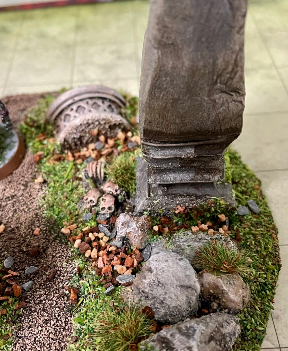 4 piece circular forest scatter terrain set
