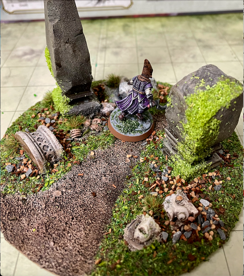 4 piece circular forest scatter terrain set