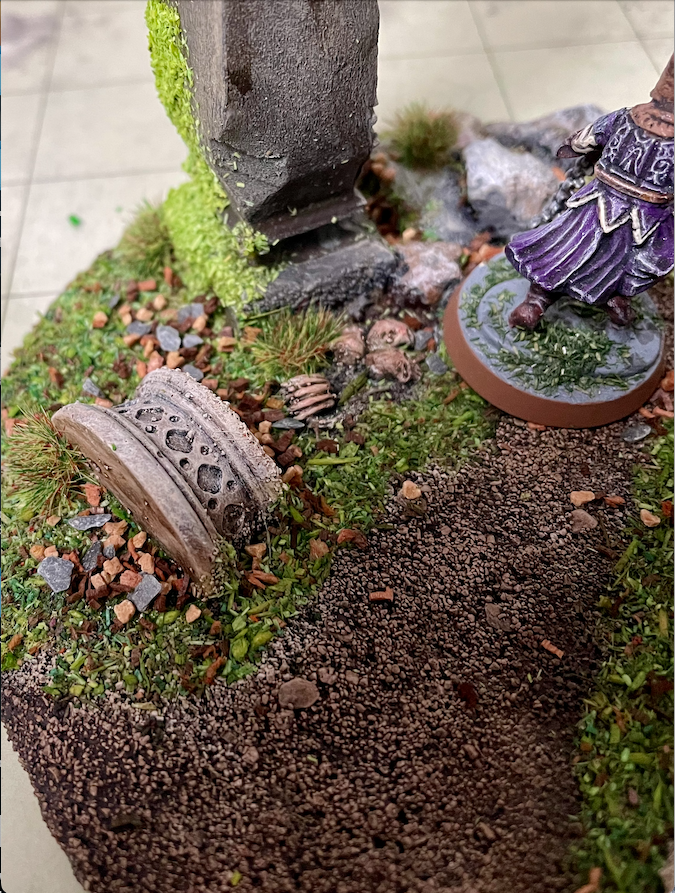 4 piece circular forest scatter terrain set
