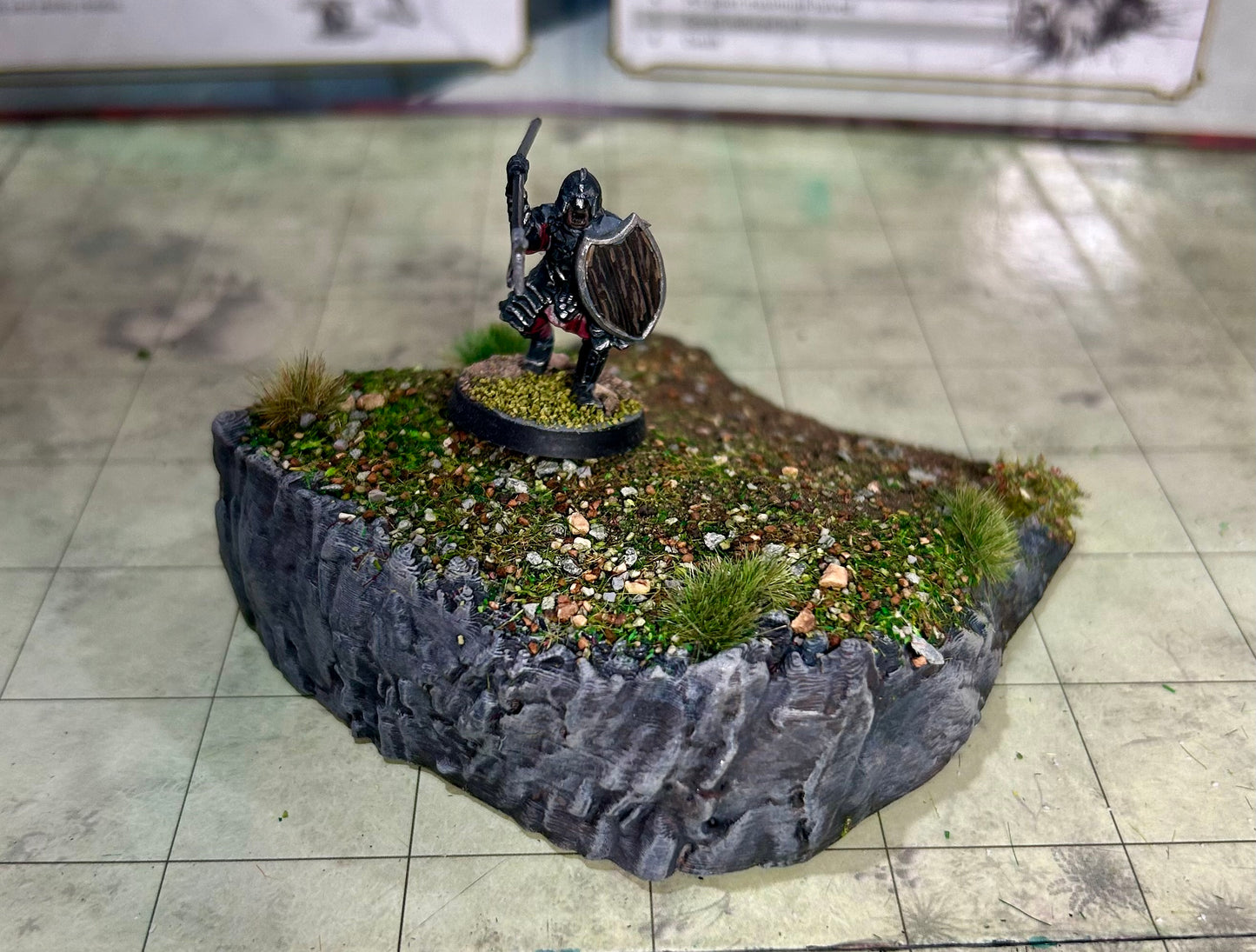 3D Printed Grassy Hill Platforms Scatter Terrain 6 Piece