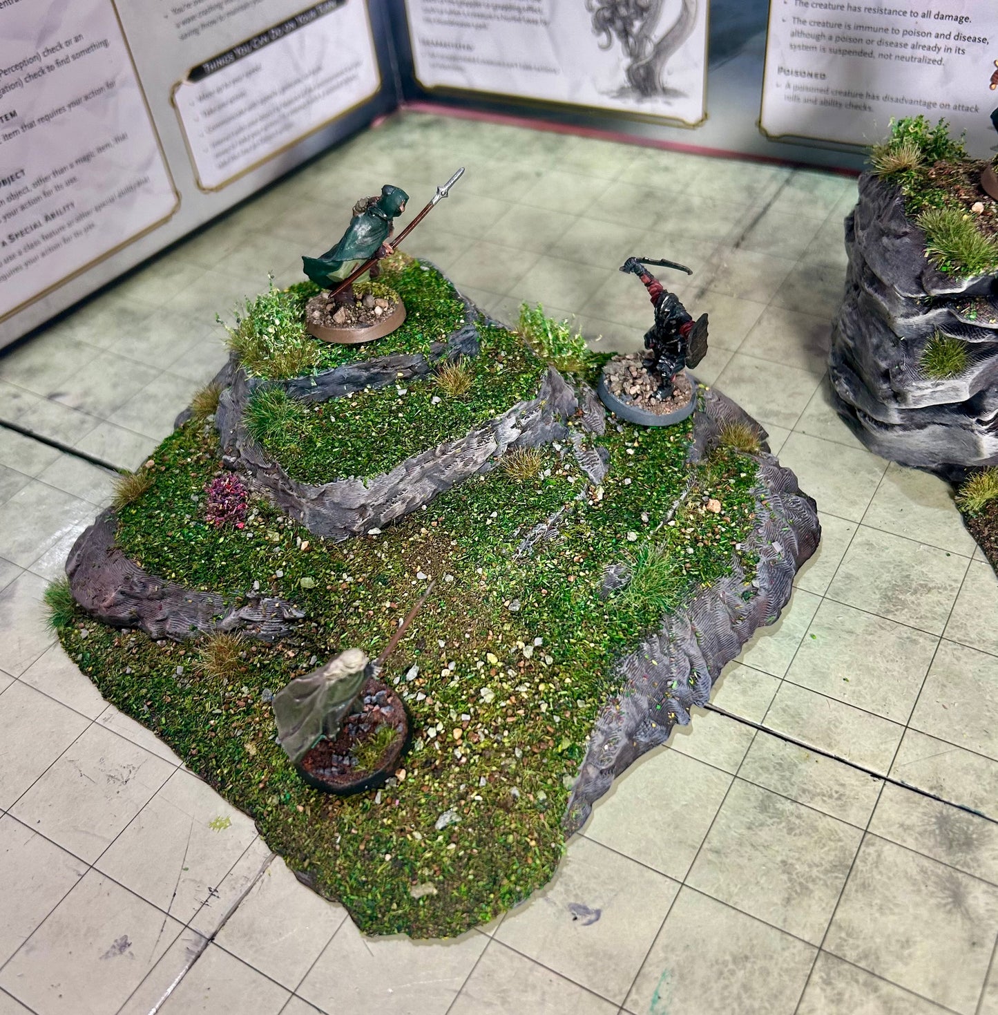 3D Printed Grassy Hill Platforms Scatter Terrain 6 Piece