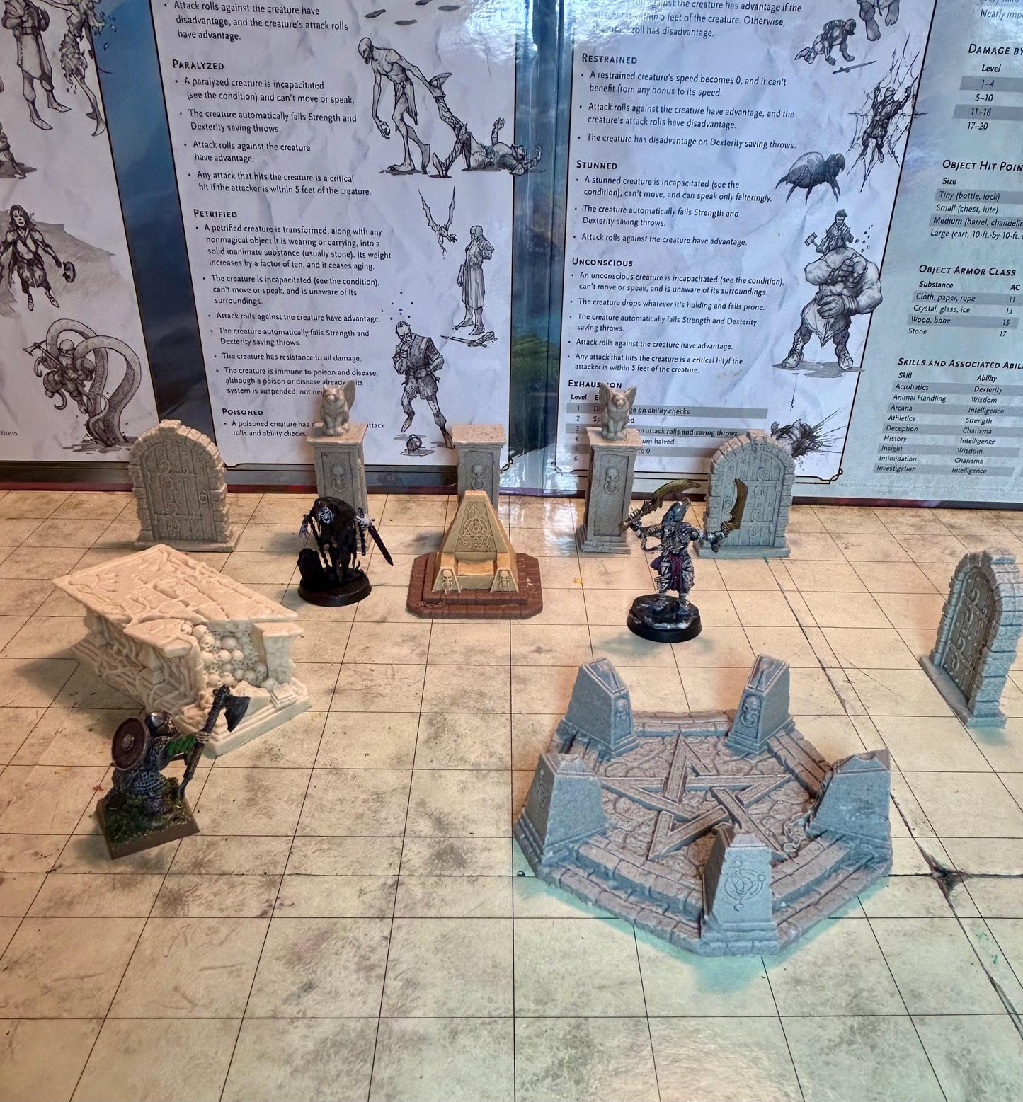 Legend Games-   Necromancer-  resin  Summoning Pentagram (90m) for RPG and wargaming scenery