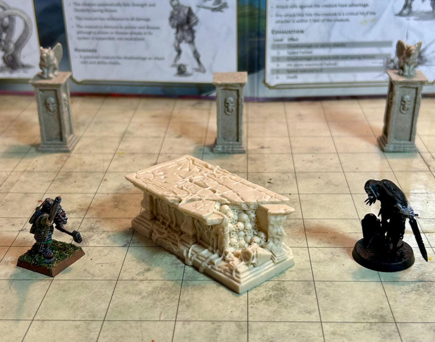 Legend Games- Graveyard scatter- Broken Gothic Tomb for RPG and wargaming scenery