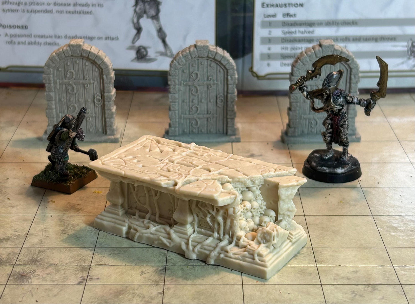 Legend Games- Graveyard scatter- Broken Gothic Tomb for RPG and wargaming scenery
