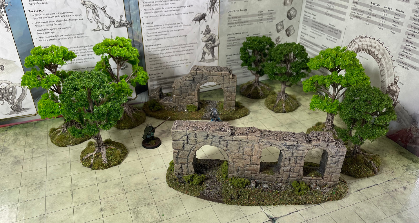 10 Model trees, D&D and wargaming scenery