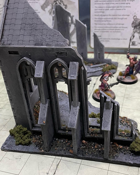 TT Combat MDF Gothic Chapel corner ruins