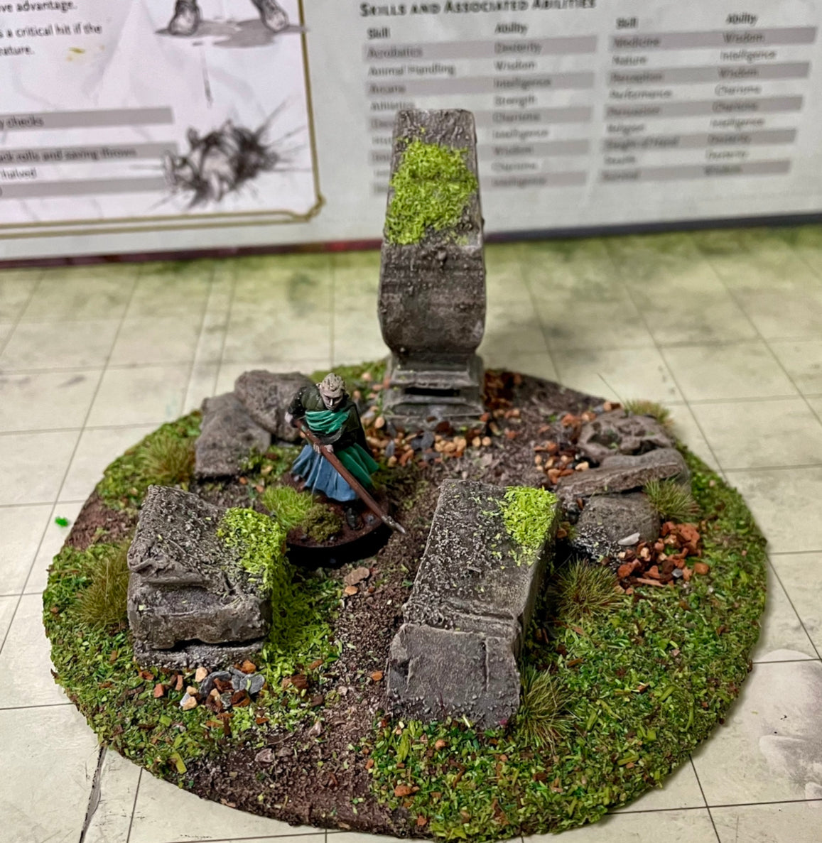 4 piece circular forest scatter terrain set