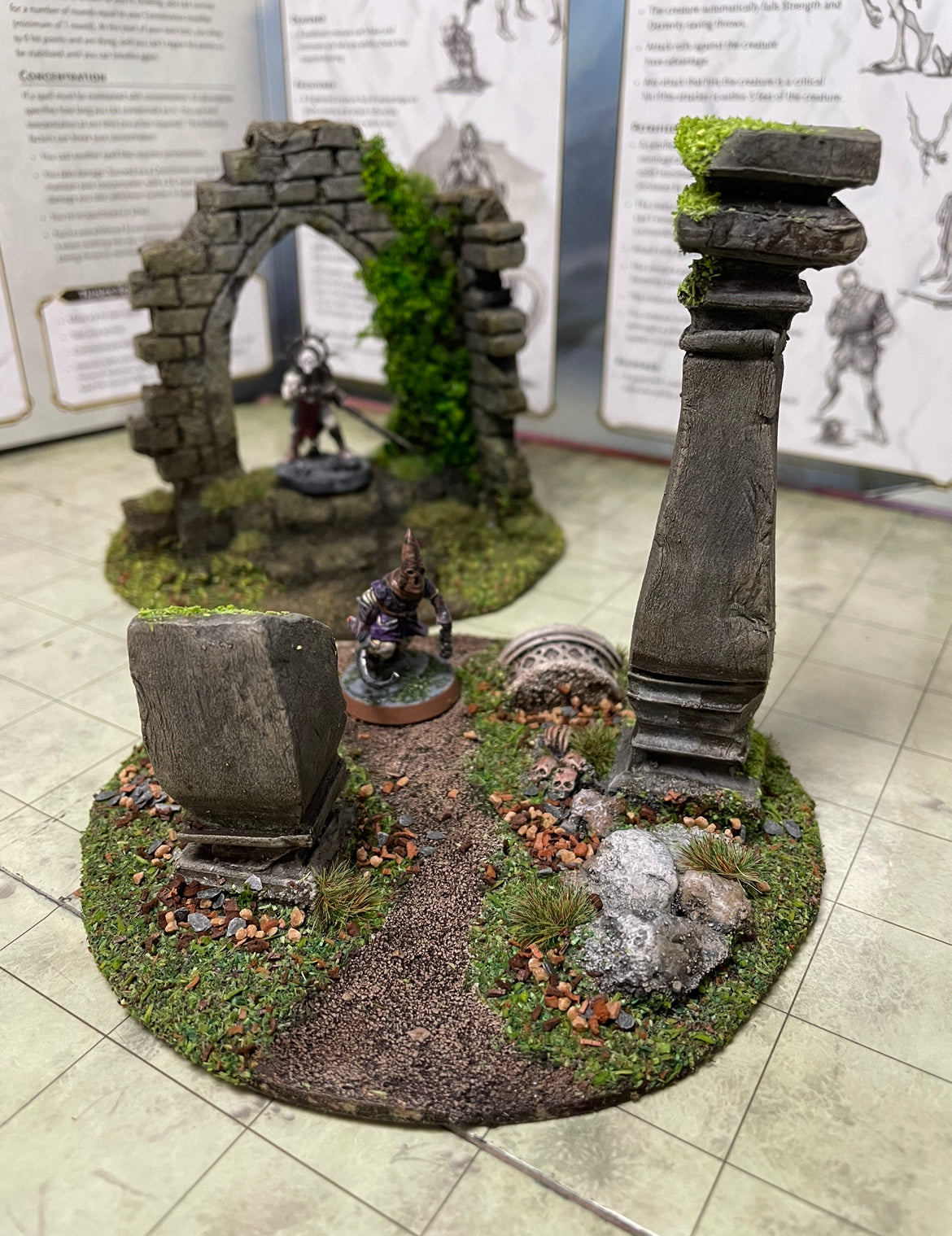 4 piece circular forest scatter terrain set