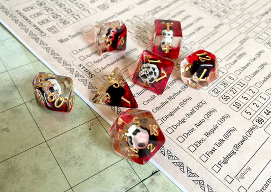 Entombed Poly Dice Set- Ghostface