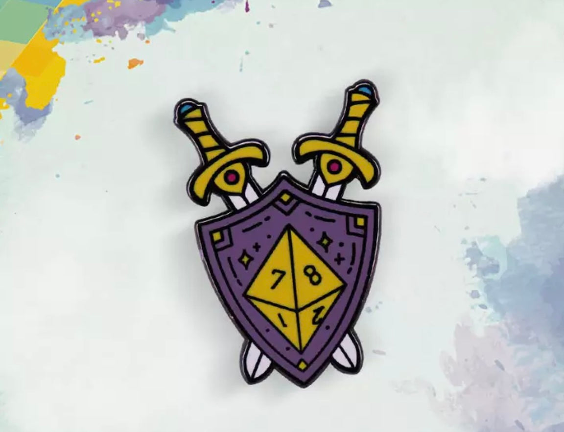 D&D Themed pin badges