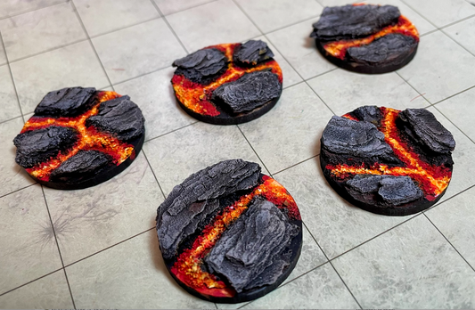 10  32mm Lava bases